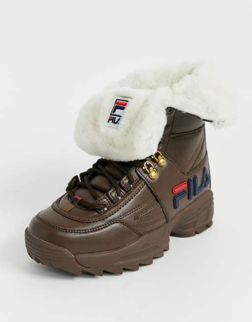 Women's Disruptor Fur Top Boots Fila | escapeauthority.com