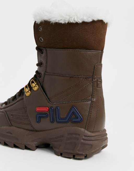 Fila boots with outlet fur