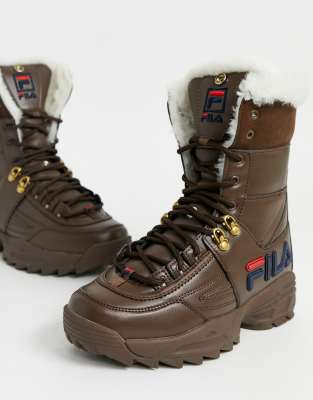 fila boots fur