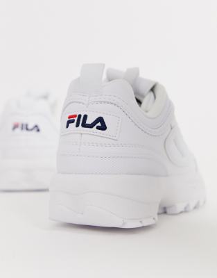 fila white leather shoes