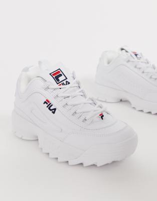 fila white leather shoes