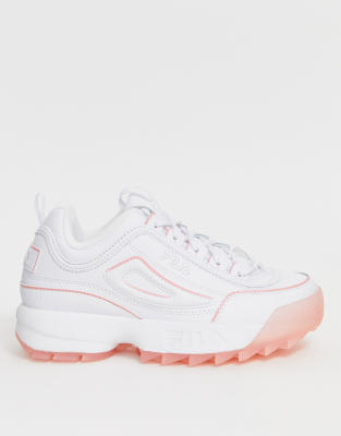 fila rose et blanche