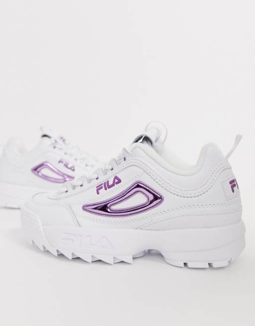 Fila blanche cheap avec des fleurs