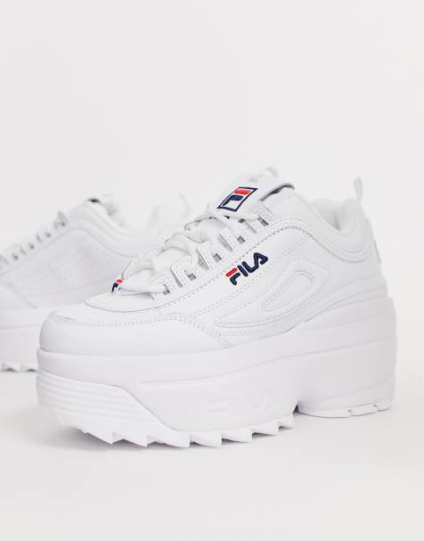 Fila - Disruptor II - Baskets compensées à semelle plateforme - Blanc