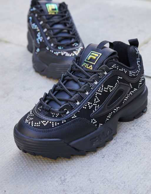 Fila disruptor shop black velvet