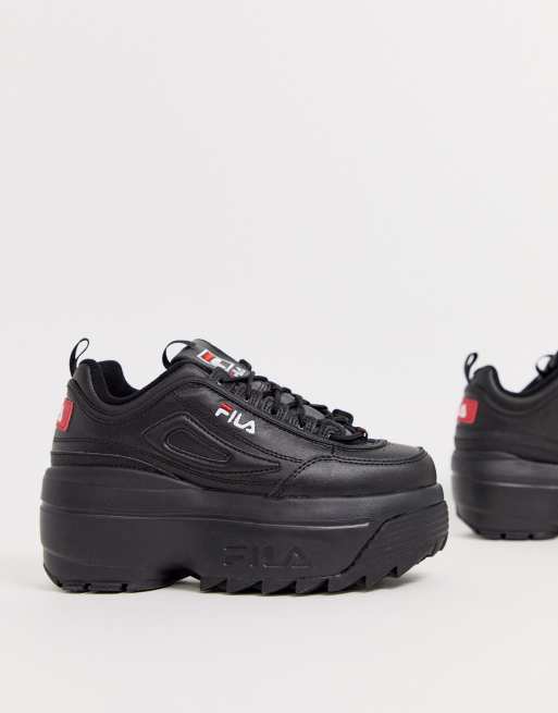 Fila on sale black platform