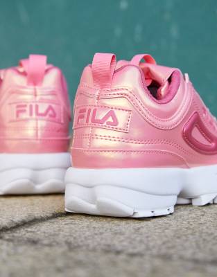 asos fila disruptor pink