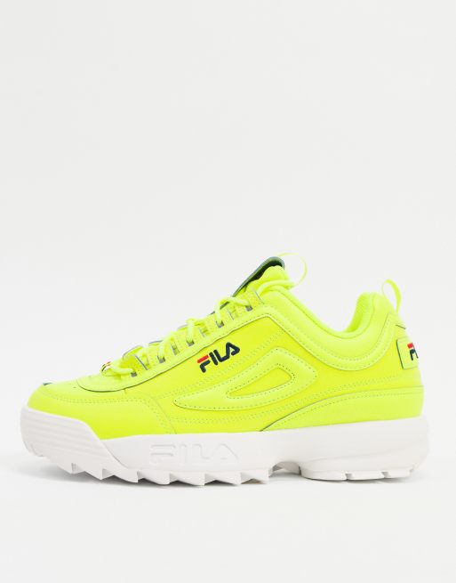 Fila on sale disruptor fluo