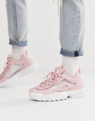 fila light pink shoes