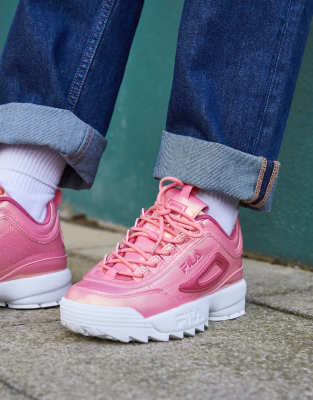 fila disruptor ii pink shoes