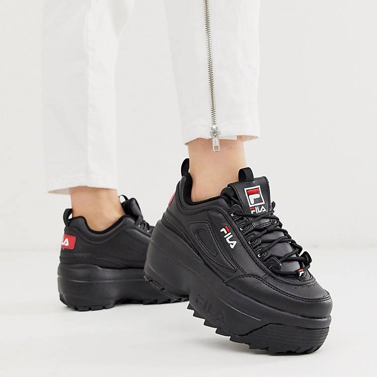 Zuidelijk Met name Beheer Fila Disruptor II - Sneakers met sleehak en plateauzolen in zwart exclusief  bij ASOS | ASOS