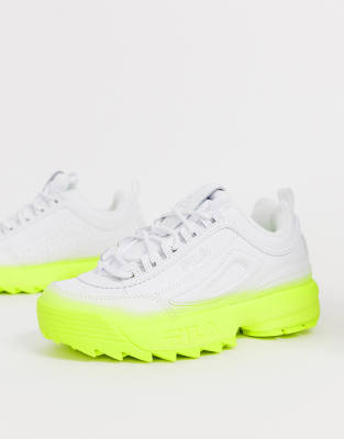 fila disruptor fluo yellow