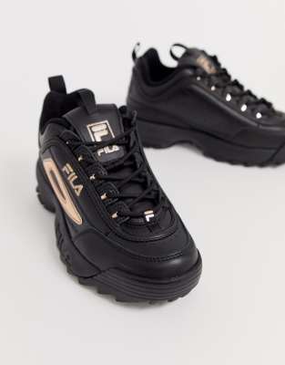 fila disruptor 2 black and gold