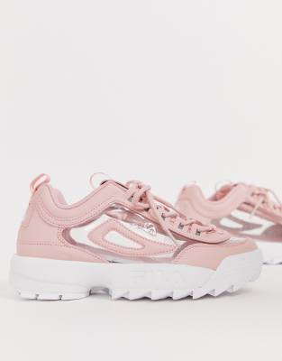 asos fila disruptor pink