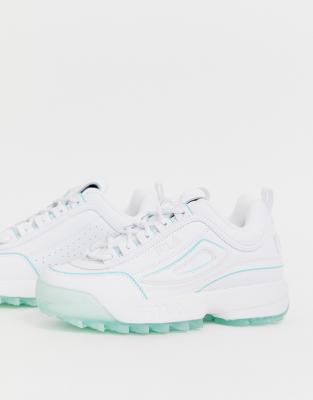 fila disruptor blue and white