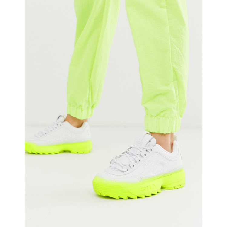 Fila disruptor deals green yellow