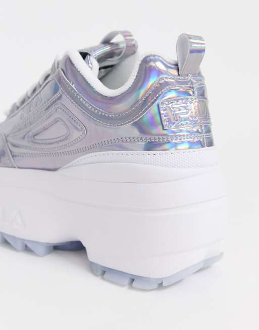 Fila disruptor sale wedge iridescent