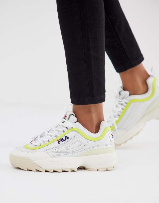 gør dig irriteret fond panel Fila Disruptor Luxe off white sneakers | ASOS