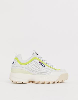 Fila Disruptor Luxe off white trainers-Beige