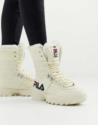 scarpe fila con pelliccia