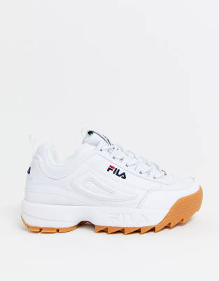 fila disruptor white gum