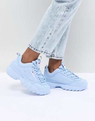 baby blue fila trainers