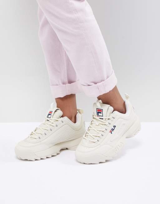 cream fila disruptor