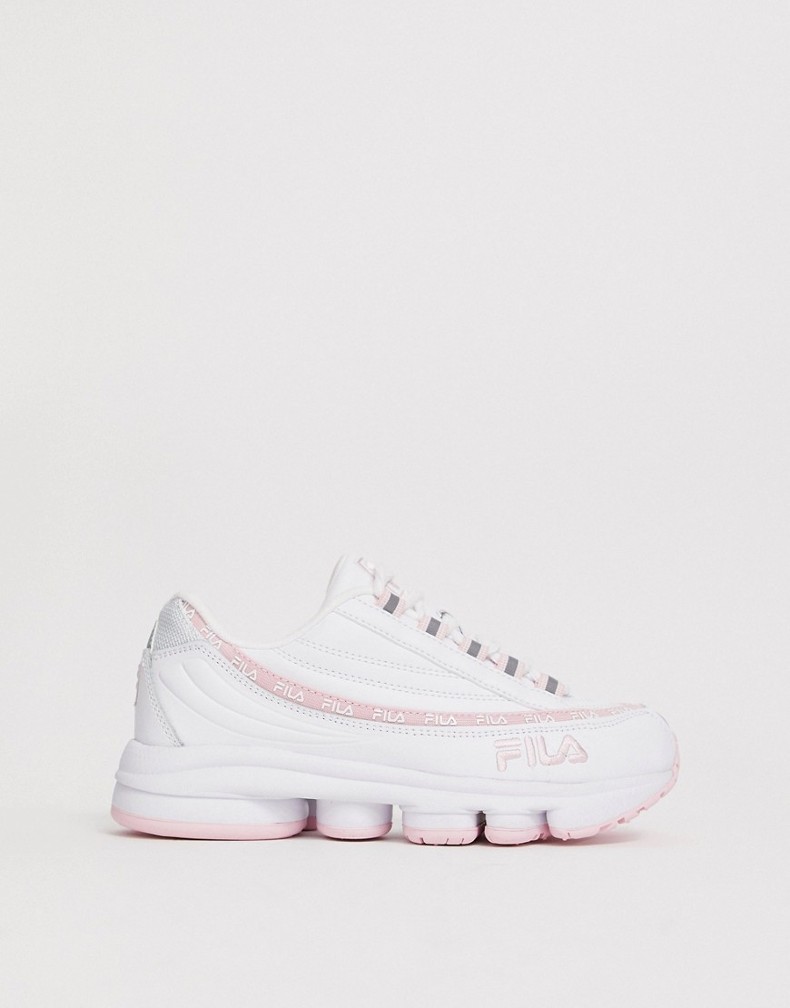 Fila - Dragster 97 - Sneakers bianche e rosa-Bianco