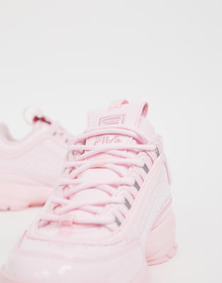 fila disruptor patent gris