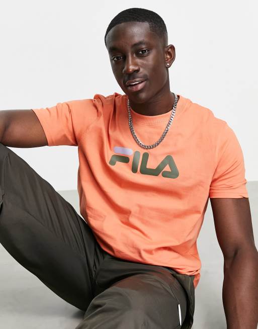 Fila orange cheap t shirt