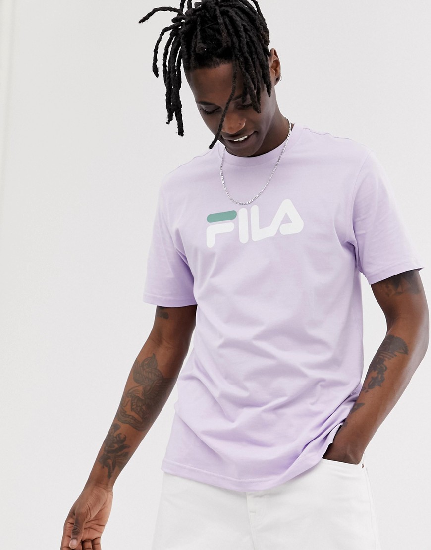 Fila Eagle t-shirt with large logo in lilac-Purple