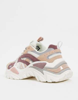 fila electrove suede trainers in cream