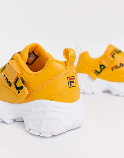 Fila fast charge trainer with logo straps sales in yellow