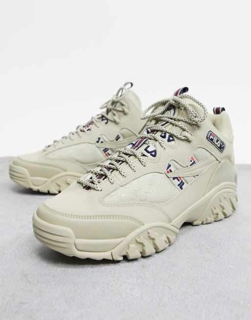 beige fila sneakers