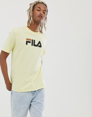 Fila – Gelbes T-Shirt mit Adlerlogo
