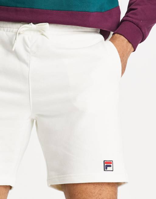 white fila shorts