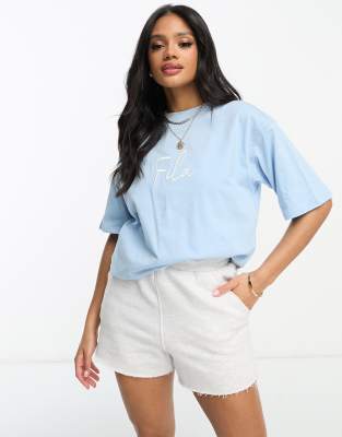 Fila graphic t shirt in blue ASOS