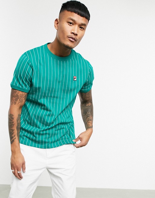 Fila Guilo t-shirt with stripe in green