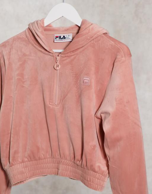 Fila velour hoodie outlet women's