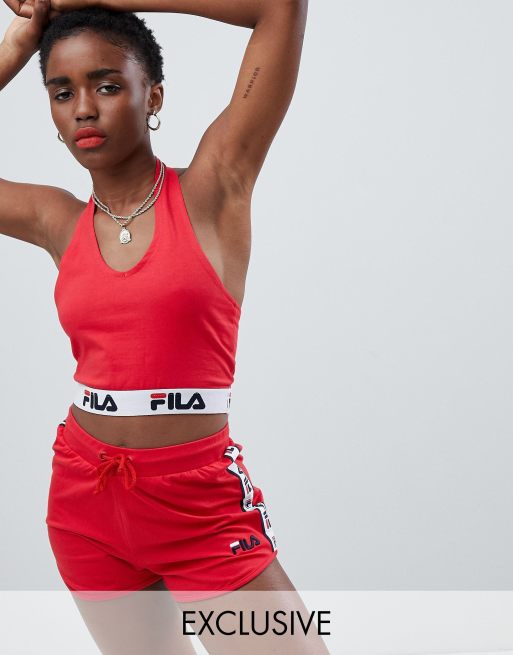 Fila red 2025 crop top