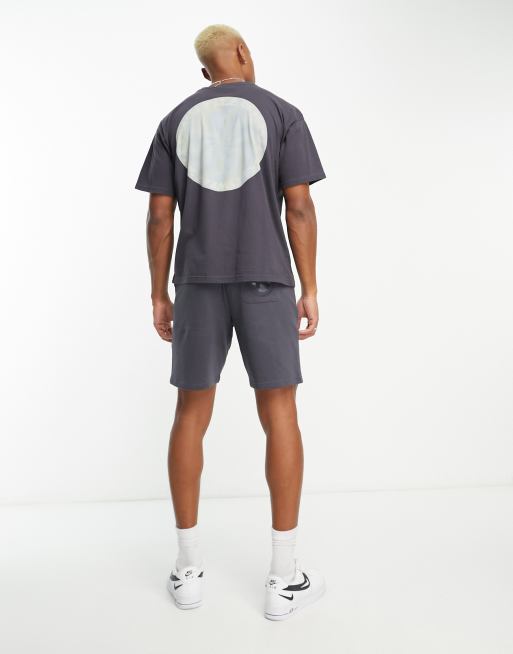 Fila Haze oversized t-shirt with back print in grey