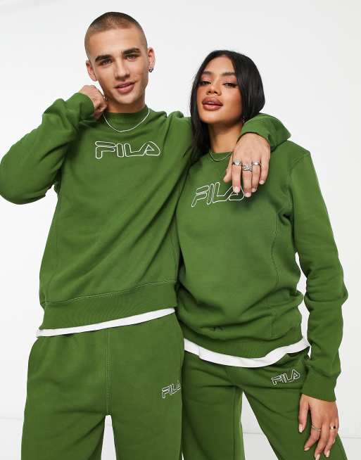 Fila Heritage Felpa verde unisex ASOS