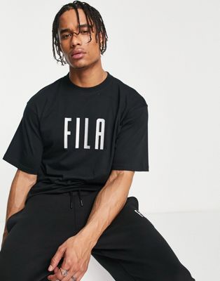 Fila heritage t-shirt in black