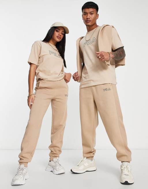 Fila Heritage T shirt unisexe Beige ASOS