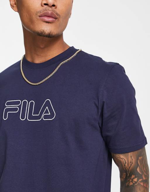 Tee shirt fila bleu deals