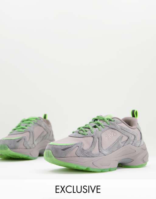 Fila sneakers best sale neon green