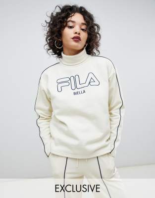 fila padded jacket with logo tape detail