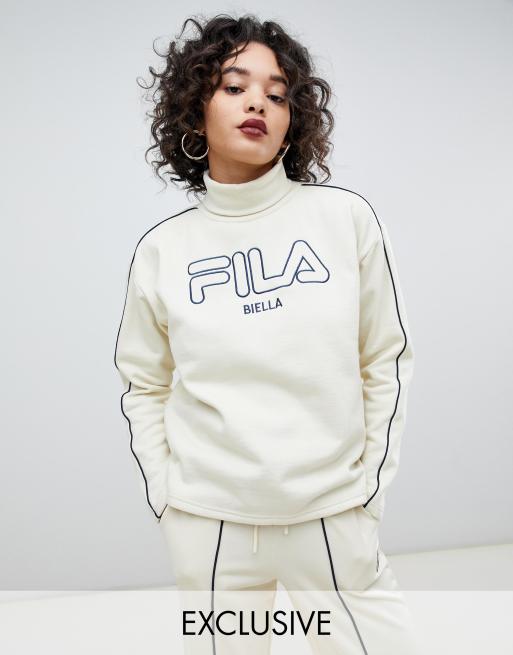 Fila high neck sweatshirt with cheap front logo