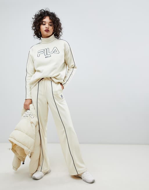 Fila high neck sweatshirt with front hot sale logo