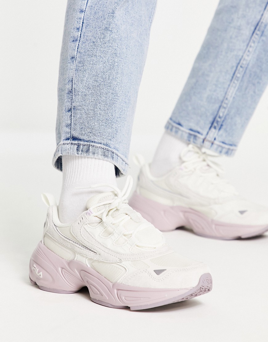 fila - hypercube - lilla og hvide sneakers